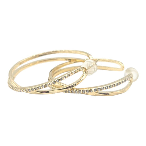 Elegant Gold Hoop Earrings - D29